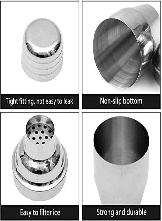 ZORGONS Zrorgons Stainless Steel Cocktail Shaker - Classic Martini Mixer with Built-in Strainer, Perfect for Home Bar or Bartender Gift - Compact and Portable 11.8oz (350ml) Size for Single Martinis - Image 5